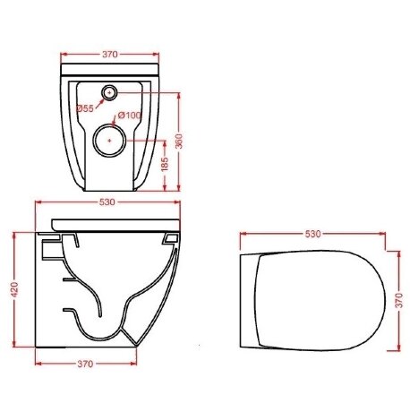 Унитаз Artceram File 2.0 приставной цвет белый FLV005 01 30