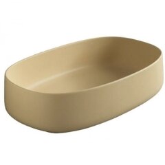 Раковина Artceram Cognac Quadro накладная без отверстий цвет Zync yellow COL003 12 00