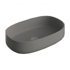 Раковина Artceram Cognac Quadro накладная без отверстий цвет Grigio Oliva COL003 15 00