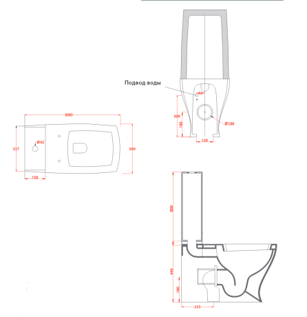 Унитаз Artceram Jazz моноблок цвет белый JZV003 01 00