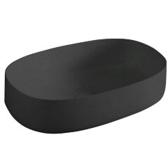 Раковина Artceram Cognac Quadro накладная без отверстий цвет Nero Roma COL003 20 00