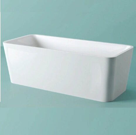 Ванна Artceram SQUARE отдельностоящая с сифоном в комплекте цвет белый матовый ACW004 05