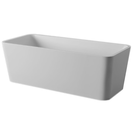 Ванна Artceram SQUARE отдельностоящая с сифоном в комплекте цвет белый матовый ACW004 05