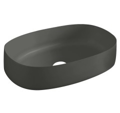 Раковина Artceram Cognac Quadro накладная без отверстий цвет черный матовый COL003 17 34