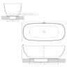 Ванна Artceram HOOP отдельностоящая цвет белый матовый ACW002 01