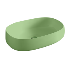 Раковина Artceram Cognac Quadro накладная без отверстий цвет green salvia COL003 44 00