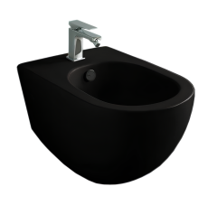 Биде Artceram File 2.0 подвесной с одним отверстием saniglaze цвет черный матовый FLB003 17 00