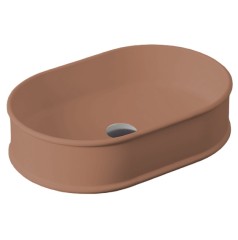 Раковина Artceram Atelier накладная без отверстий цвет Brown tortora ATL002 40 00