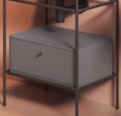 Ящик выдвижной деревянный Artceram Fuori Scala для металлической консоли цвет musk ACM039 58