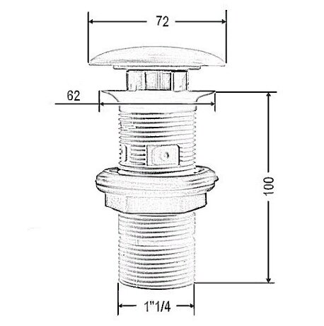 Донный клапан Artceram для раковины Up&Down керамика цвет белый матовый ACA038 05 00