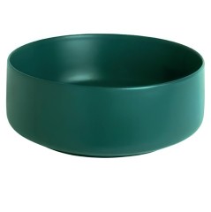 Раковина Artceram Cognac Quadro накладная без отверстий цвет Green foresta COL001 43 00