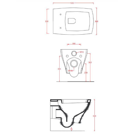 Унитаз Artceram Jazz подвесной цвет белый матовый JZV001 05 00