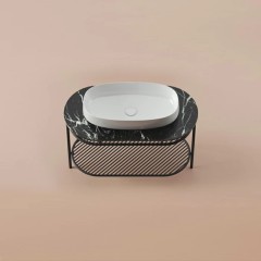 Полка сетчатая Artceram Flair 4.0 для металлической консоли цвет черный матовый TFA013 17