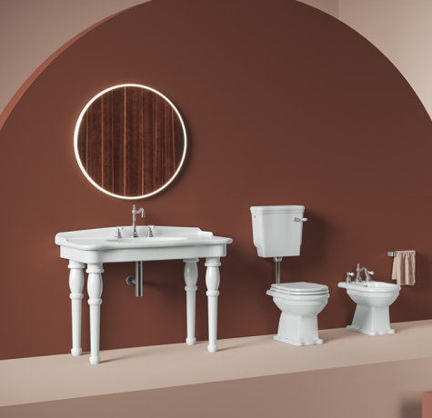 Раковина Artceram Hermitage подвесная/на консоль цвет белая HEL004 01 00