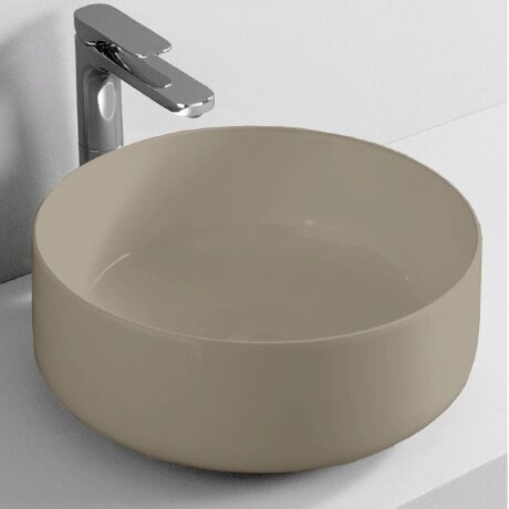 Раковина Artceram Cognac Quadro накладная без отверстий цвет Brown matera COL001 41 00