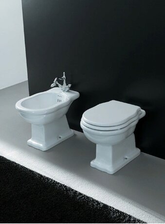 Биде Artceram Hermitage напольное с одним отверстием цвет белый HEB002 01 00