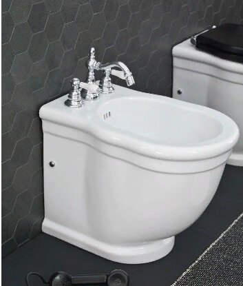 Биде Artceram Hermitage напольное с одним отверстием цвет белый HEB001 01 00