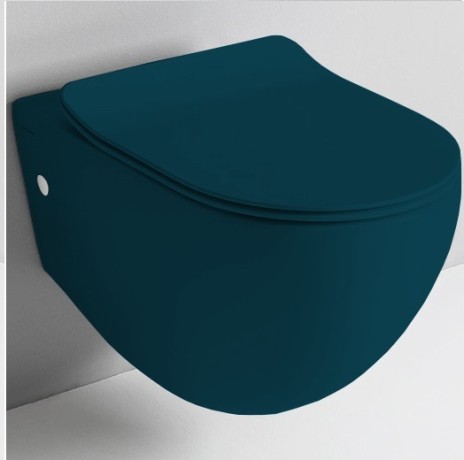 Унитаз Artceram File 2.0 подвесной безободковый цвет green petrolio FLV004 42 00