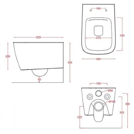 Унитаз Artceram A16 подвесной безободковый цвет белый ASV003 01 00