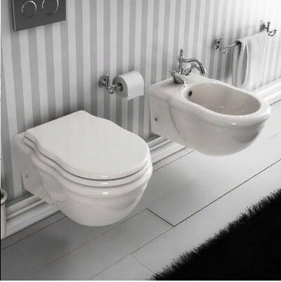 Сиденье с крышкой Artceram HERMITAGE с плавным опусканием цвет белый HEA005 01 71