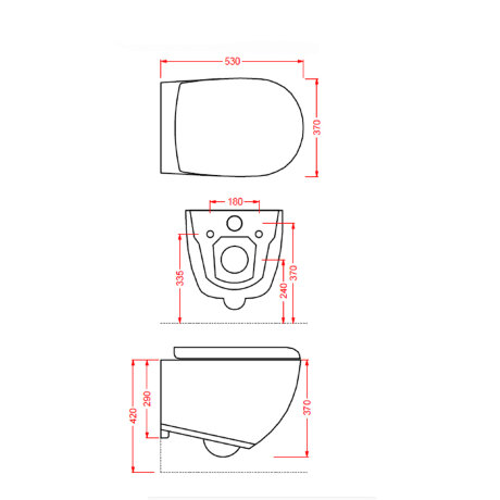 Унитаз Artceram File 2.0 подвесной безободковый цвет черный матовый FLV004 17 30