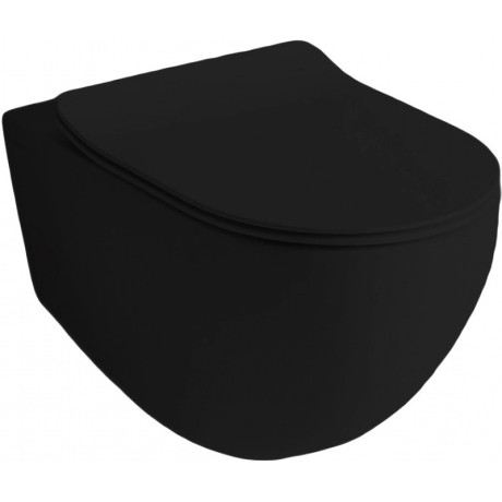 Унитаз Artceram File 2.0 подвесной безободковый цвет черный матовый FLV004 17 30