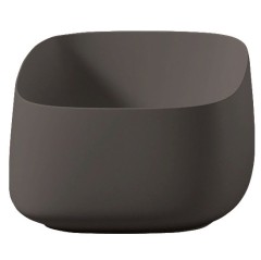 Раковина Artceram Cognac Quadro накладная без отверстий цвет brown cocoa COL006 39 00