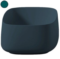 Раковина Artceram Cognac Quadro накладная без отверстий цвет Green foresta COL006 43 00