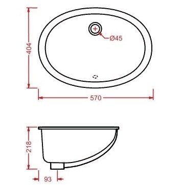 Раковина Artceram Diana встраиваемая снизу без отверстий цвет белый DIL001 01 00