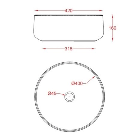 Раковина Artceram Cognac Quadro накладная без отверстий цвет onyx COL001 46 00