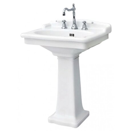 Раковина Artceram Hermitage на пьедестал/консоль с одним отверстием цвет белый HEL002 01 00