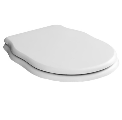 Сиденье с крышкой Artceram HERMITAGE с плавным опусканием цвет белый/золото HEA005 01 73