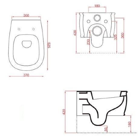 Унитаз Artceram A16 подвесной безободковый цвет белый ATV001 01 00