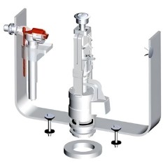 Механизм двойного смыва Artceram HERMITAGE цвет хром HEA010 71