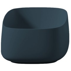 Раковина Artceram Cognac Quadro накладная без отверстий цвет Green petrolio COL006 42 00