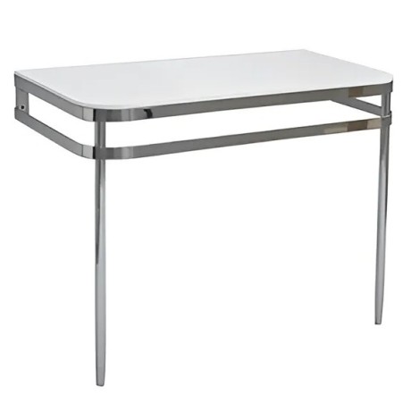 Консоль, Artceram, Azuley напольная/пристенная цвет белый/хром AZA003 71 01