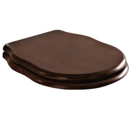 Сиденье с крышкой Artceram Hermitage с плавным опусканием цвет грецкий орех/золото HEA004 73