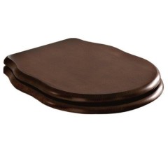 Сиденье с крышкой Artceram Hermitage с плавным опусканием цвет грецкий орех/золото HEA004 73