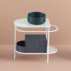 Ящик выдвижной Artceram Flair 3.0 с боковой секцией для металлической консоли цвет peacock ACM037 57