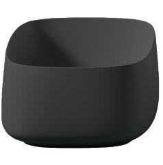 Раковина Artceram Cognac Quadro накладная без отверстий цвет черный COL006 03 00