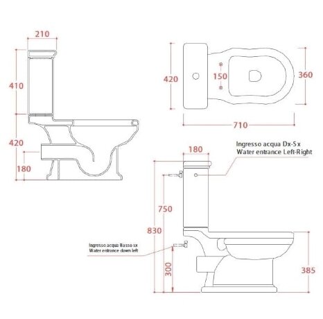 Унитаз Artceram Hermitage напольный цвет белый HEV004 01 00