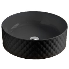 Раковина Artceram Rombo накладная без отверстий цвет черный матовый OSL009 17 00