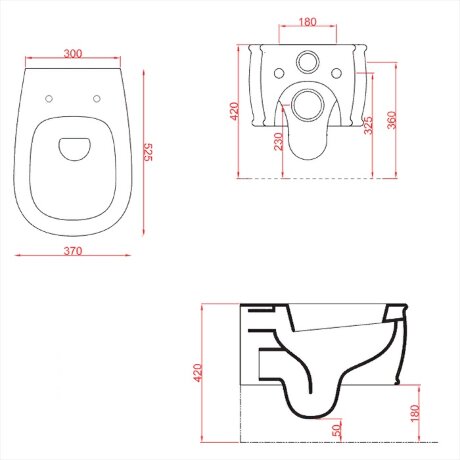 Унитаз Artceram Atelier подвесной безободковый цвет Brown matera ATV001 41 00