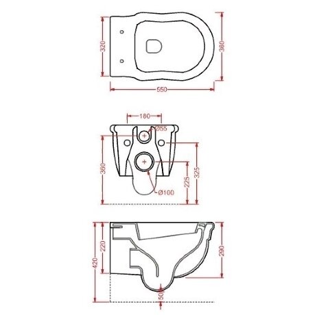 Унитаз Artceram Hermitage подвесной цвет белый HEV010 01 00