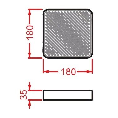 Мыльница Artceram Cartesio накладная цвет голубой CAC001 32 00
