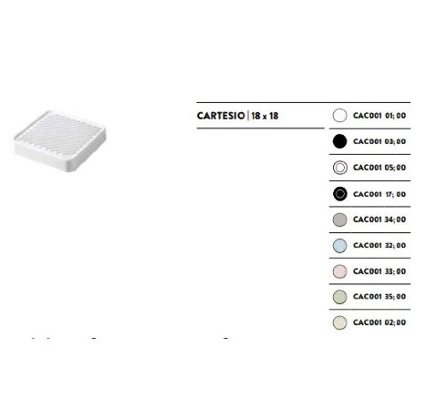 Мыльница Artceram Cartesio накладная цвет белый CAC001 01 00