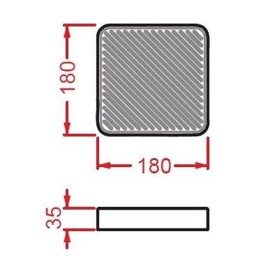 Мыльница Artceram Cartesio накладная цвет зеленый CAC001 35 00