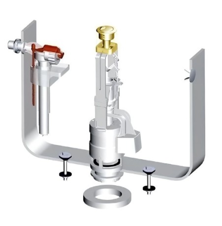 Механизм двойного смыва Artceram HERMITAGE цвет золото HEA010 73