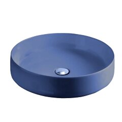 Раковина Artceram Cognac Quadro накладная без отверстий цвет Blue sapphire COL002 16 00