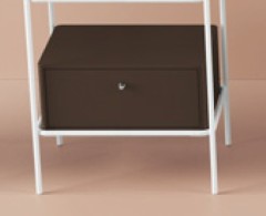 Ящик выдвижной Artceram Fuori Scala деревянный для металлической консоли цвет moka ACM039 56